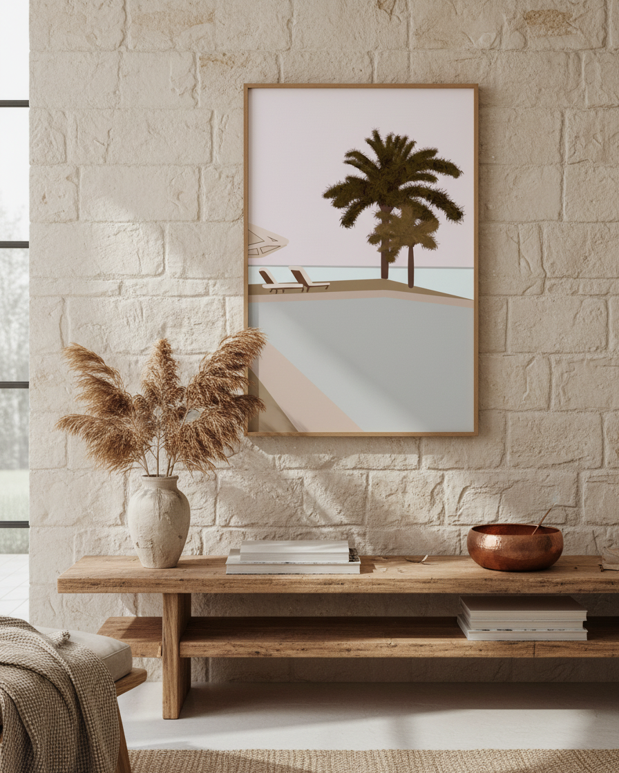 airbnb wall art / short term rental decor / str wall art